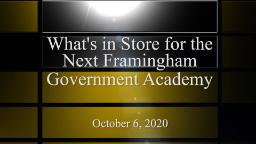 Navigate to Mayor's Community Hour: Framingham Government Academy