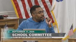 Navigate to School Committee 9-17-25